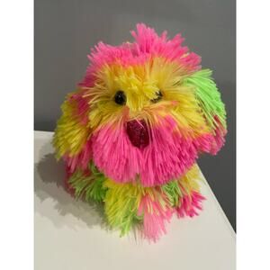 Dan Dee Musical Scruffy Dog Neon Colors Dances Plays "Holiday" Song 9" Plush